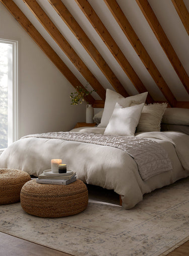 Pre-washed pure cotton duvet cover set